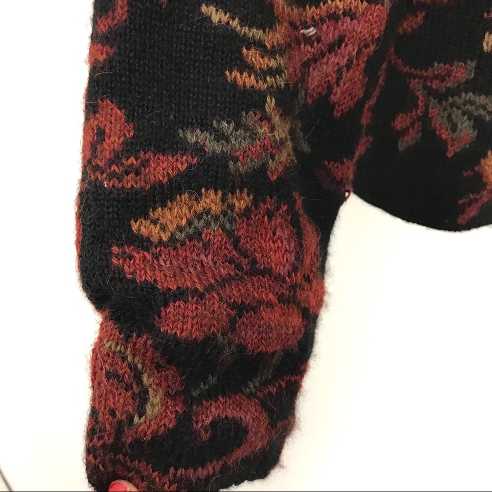 Peruvian Connection Floral Print Blazer Alpaca A7 - Picture 5 of 8